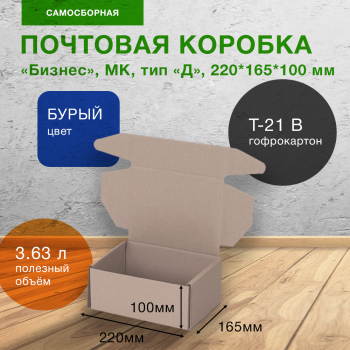 Почтовый короб «Бизнес», МК, тип «Д», 220*165*100 мм, T-21 В