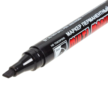 Маркер перманентный Crown «Multi Marker Chisel», черный, 5 мм