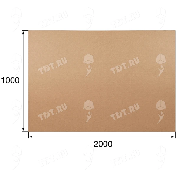 Лист гофрокартона Т21, 1000*2000 мм