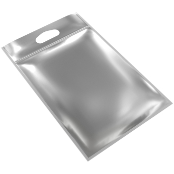 Термопакет с прорубной ручкой, zip-lock, 250*400+50 мм, однослойный