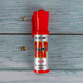 Маркер перманентный Gxin «Super cap» G-185, красный, 4-8 мм, 1 шт.