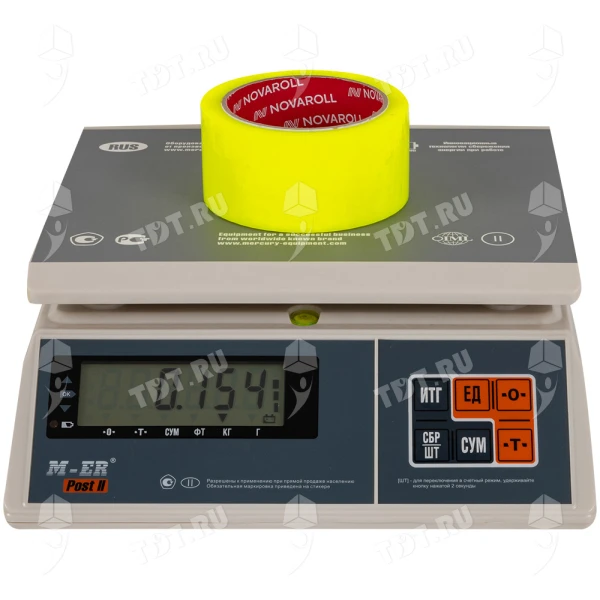 Клейкая лента лимонная Nova Roll ID Tape, 48мм*66м*45мкм