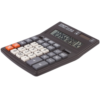 Настольный калькулятор STAFF Plus STF-333, 12 разрядов, 200*154 мм