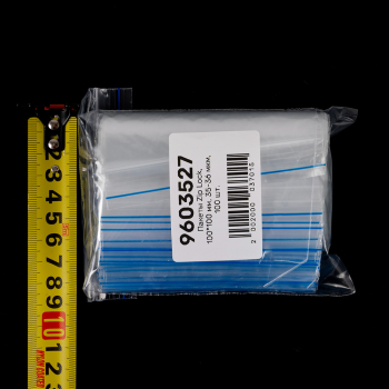 Пакет Zip Lock, прозрачный, 100*100 мм, 35-36 мкм, 100 шт.