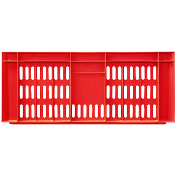 Пластиковый ящик, красный, 600*400*250 мм