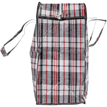 Сумка однослойная хозяйственная, 168 л, 80*35*60 см, чёрно-красная