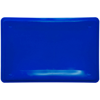 Ящик для мяса Е1, синий, сплошной, 600*400*120 мм