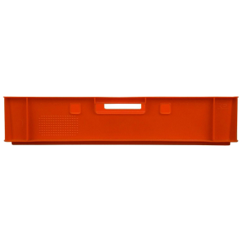 Ящик для мяса Е1, красный, сплошной, 600*400*120 мм