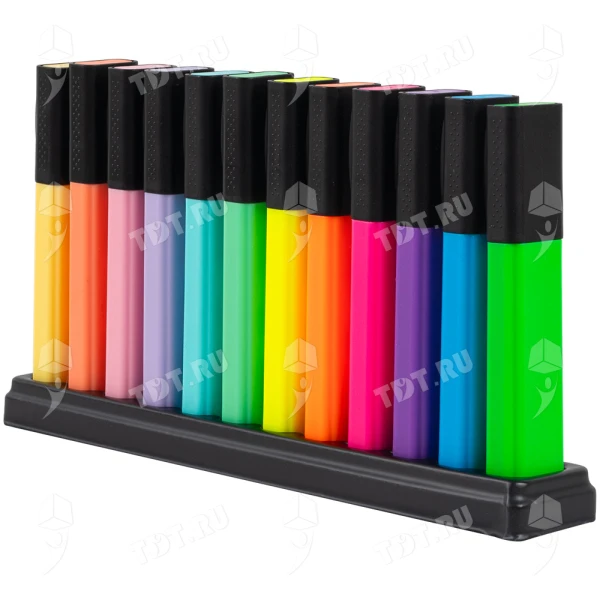 Текстовыделитель Gxin Highlighter G-342, набор 6A+6D цветов, 2-5 мм, 12 шт./уп.