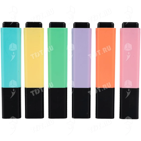 Текстовыделитель Gxin Highlighter G-342, набор 6 пастель-цветов, 2-5 мм, 6 шт./уп.