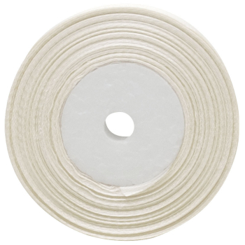 Атласная лента, молочная, 25мм*23м
