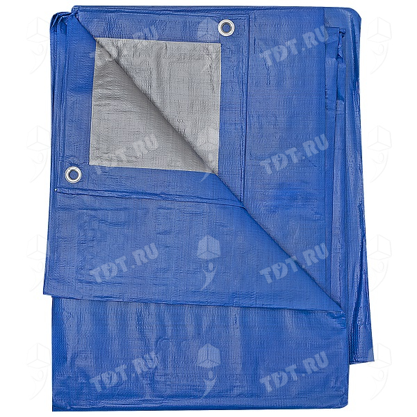 Защитный тент «Тарпаулин®» с люверсами синий, 2*3 м, 180 г/м²