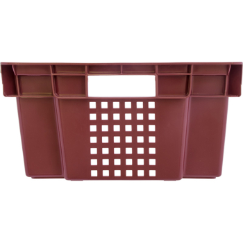 Овощной ящик, конусный, перфорированный, красный, 600*400*200 мм