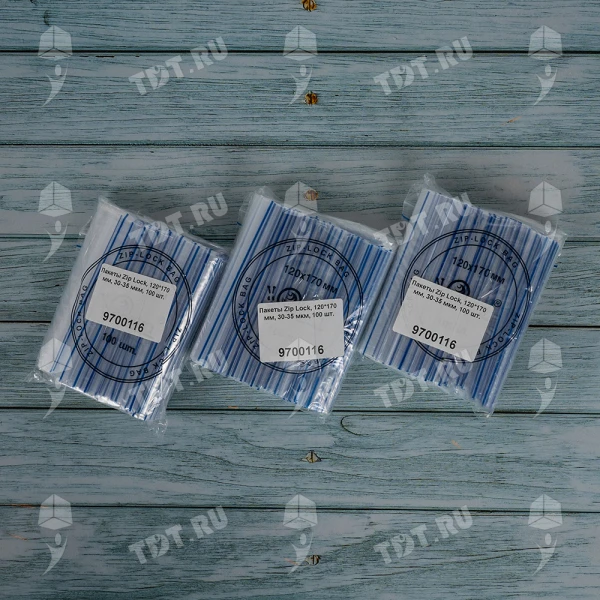 Пакеты Zip Lock, 120*170 мм, 30-35 мкм, 100 шт.