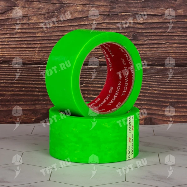 Клейкая лента зеленая Nova Roll ID Tape, 48мм*66м*45мкм