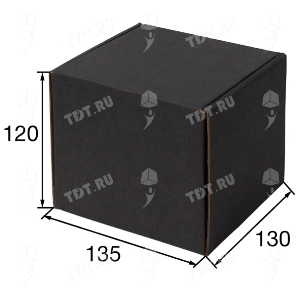 Короб КС-501 МГФ, чёрный, 135*130*120 мм