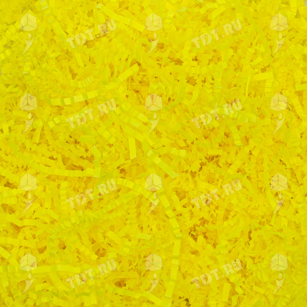Бумажный наполнитель «Желтый неон», цветная бумага, 1 кг