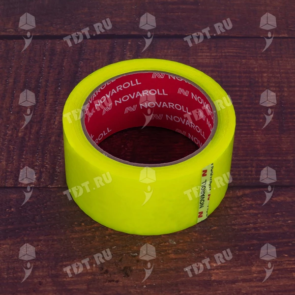 Клейкая лента лимонная Nova Roll ID Tape, 48мм*66м*45мкм
