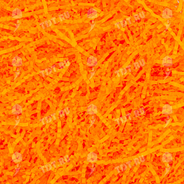 Бумажный наполнитель «Оранжевый неон», цветная бумага, 1 кг