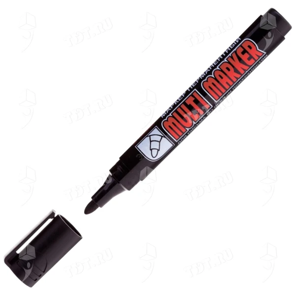 Маркер перманентный Crown «Multi Marker», черный, 3 мм