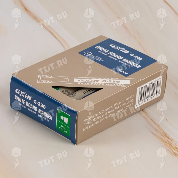 Маркер для магнитной доски Gxin G-230, зеленый, 3 мм, 10 шт./уп.