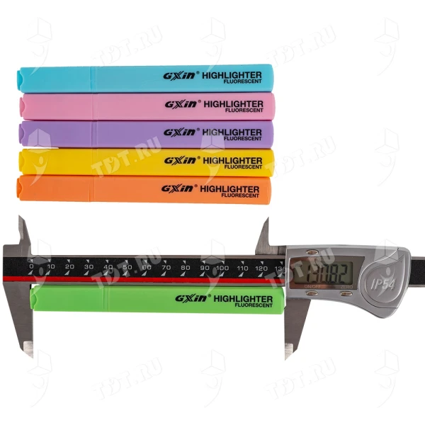 Текстовыделитель Gxin Highlighter G-343, набор 6 неон-цветов, 1-5 мм, 6 шт./уп.