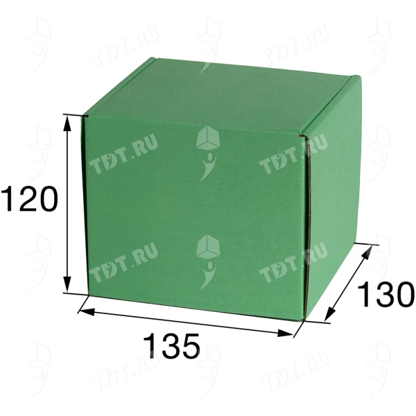 Короб КС-801 МГФ, зелёный, 135*130*120 мм
