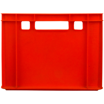 Мясной ящик Е3, красный, сплошной, 600*400*300 мм