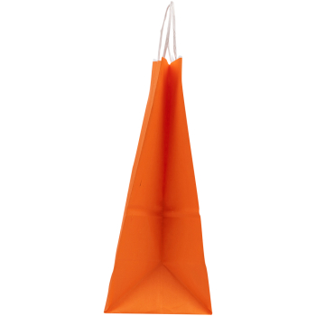 Крафт пакет с крученой ручкой «Оранжевый», 100 г/м², 18*8*25 см