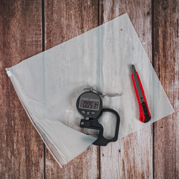 Пакет ПВД с замком слайдер 20*25 см, 50 мкм, матовый, 50 шт.