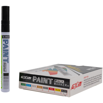 Маркер-краска перманентный Gxin G-862A, черный, 4 мм, 1 шт.