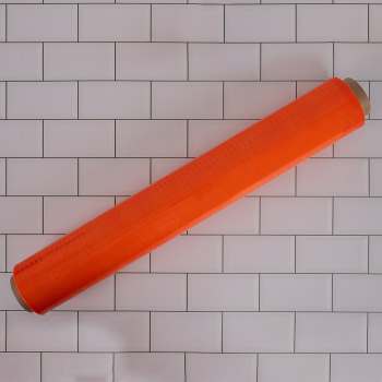 Стрейч пленка «Сочный апельсин», ярко-оранжевая, 500 мм, 20 мкм, 1.15 кг, 1 сорт