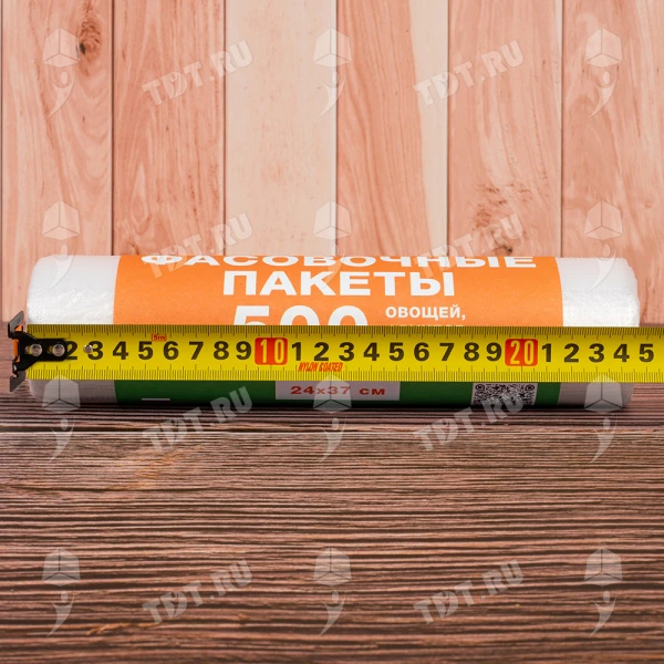Пакеты фасовочные ПНД в рулоне, 24*37см, 50 мкм, 150 шт.