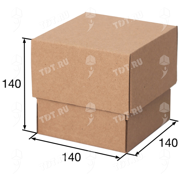 Коробка крышка-дно «Кубик», 140*140*140 мм