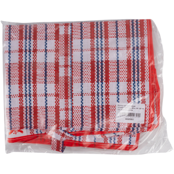 Сумка однослойная хозяйственная, 68 л, 60*25*45 см, красно-синяя