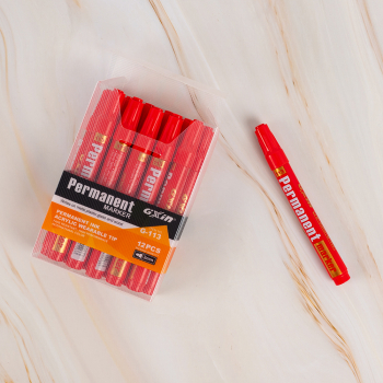 Маркер перманентный Gxin G-113, красный, 3 мм, 1 шт.