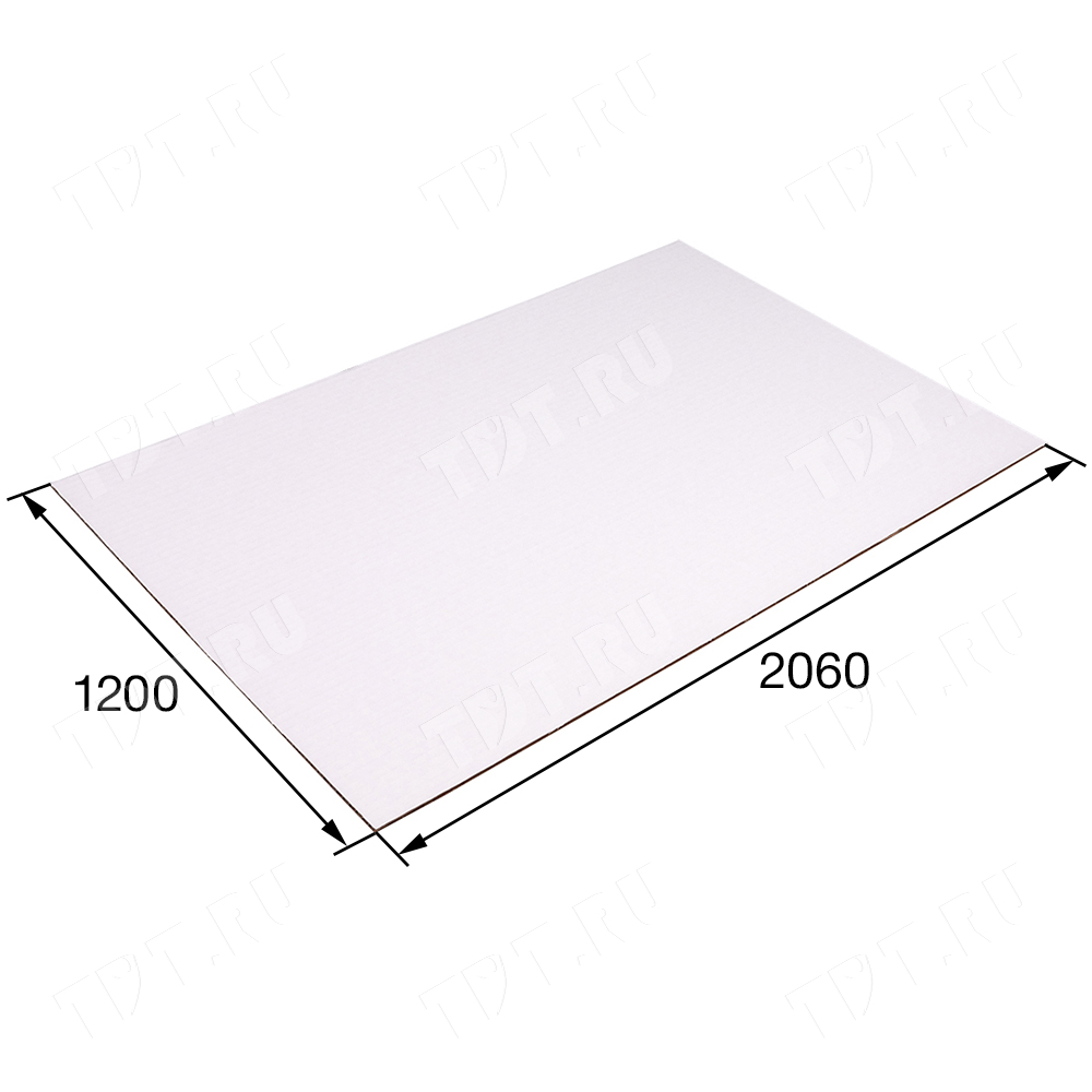 Лист гофрокартона Т23, бело-бурый, 1200*2060 мм