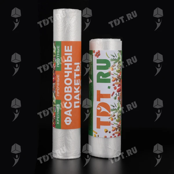 Пакеты фасовочные ПНД в рулоне, 24*37см, 50 мкм, 150 шт.