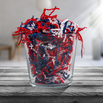 Бумажный наполнитель «Триколор сердец», цветная бумага, микс, 1 кг