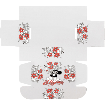 Подарочная коробка «С 8 Марта! - Чебурашка», беленая, 216*175*106 мм