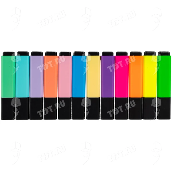 Текстовыделитель Gxin Highlighter G-342, набор 6A+6D цветов, 2-5 мм, 12 шт./уп.