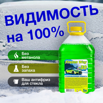Незамерзающая жидкость для омывателя автостекол Frozen Way, 5 л