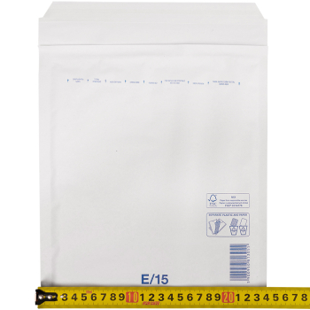 Белый крафт пакет с прослойкой, 24*27 см, E-15 (E/2)