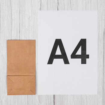 Крафт пакет без ручек, 70 г/м², 10*7*19 см