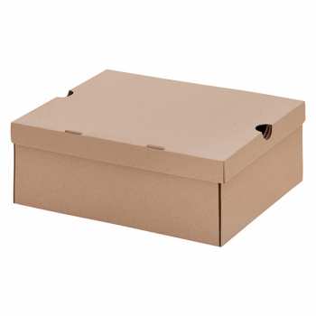 Бурая обувная коробка №75/1, 300*240*120 мм