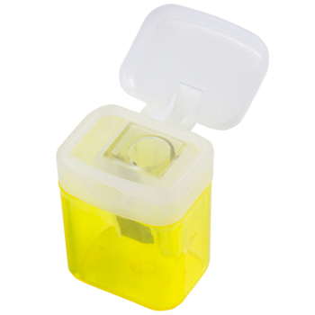 Точилка STAFF OfficeBox с контейнером и крышкой, ассорти