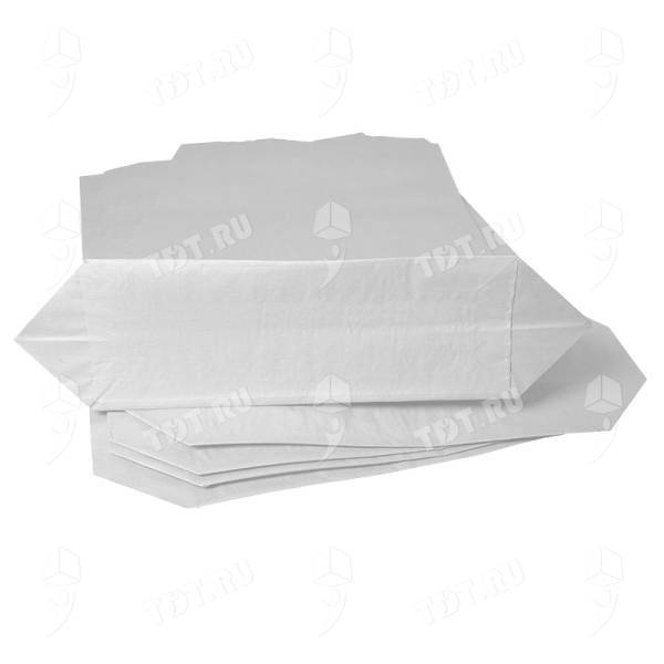 Крафт мешок трехслойный, белый, 70 г/м², 50*13*92 см